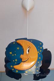 LAMPADARIO LEGNO bimbi luna e stellato