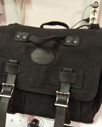 Borse moto in Canvas nere