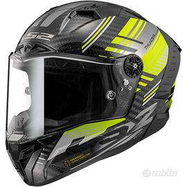 CASCO LS2 FF805 THUNDER NERO GIALLO IN CARBONIO