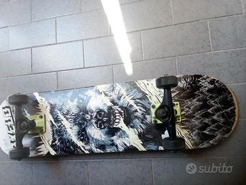 skate oxelo + protezioni e casco