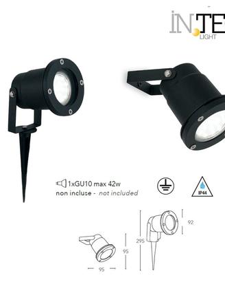 FARETTO AKRON ORIENTABILE CON PICCHETTO GIARDINO