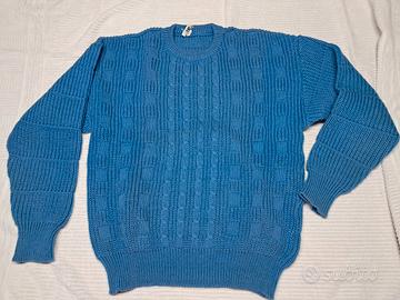 maglione uomo Vintage, oversize 52, lana 50%