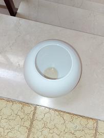 Paralume a sfera in vetro opalino 