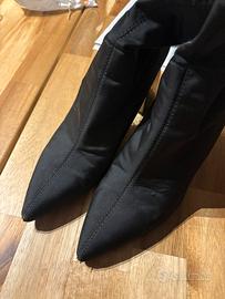 Stivaletti num39 tessuto lucido elasticizzato