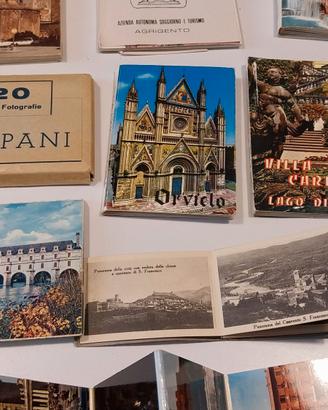 Cartoline turistiche in formato libretto e varie