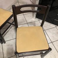 Sedie in legno wenge’ e seduta in alcantara