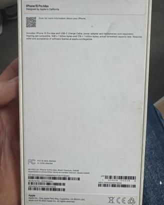 I phone 15 pro max 256