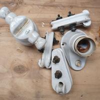 Isolatori e portalampada porcellana