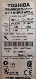 Inverter Toshiba VFS11 kw 1,5 v 400 3 fase