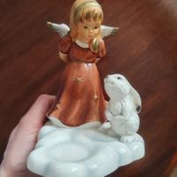 Statuetta con bambina e coniglio Goebel