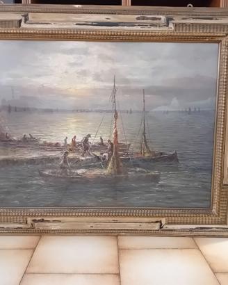 quadro su tavola di G. Marcon