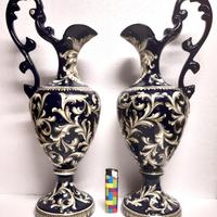 FRANCESCHINI Pesaro ceramica coppia vasi VINTAGE