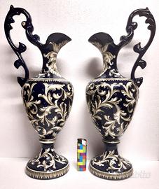 FRANCESCHINI Pesaro ceramica coppia vasi VINTAGE