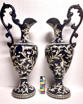 FRANCESCHINI Pesaro ceramica coppia vasi VINTAGE