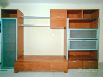 Parete attrezzata mobile TV salotto