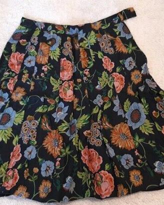 Gonna vintage a fiori - taglia S