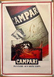 Poster vintage CAMPARI BOTTIGLIA BITTER ERBE