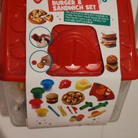 gioco creativo per bambini, set panini e burger 
