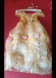 Vestito carnevale la bella e la bestia