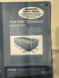 Piscina intex fuori terra+pompa filtro a sabbia