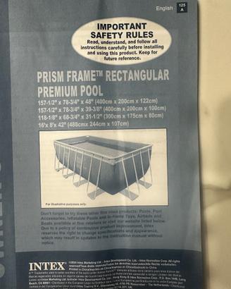 Piscina intex fuori terra+pompa filtro a sabbia