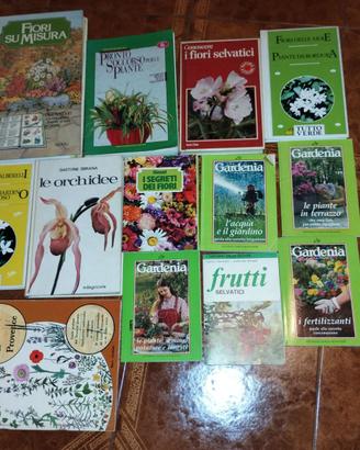 Libri piante fiori giardinaggio vintage