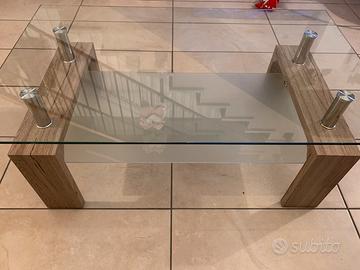 Tavolino da soggiorno in vetro