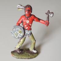 Soldatino Indiano Sioux Lakota scudo ascia Landi