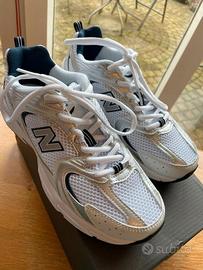 New Balance 530 White Silver Navy 42