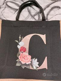 borsa personalizzata con iniziale C