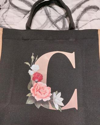 borsa personalizzata con iniziale C
