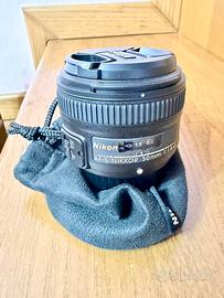 Nikon AF-S Nikkor 50mm f/1.8G Nuovo con scatola