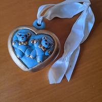 Thun addobbo albero di Natale Cuore con orsi 