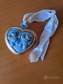 Thun addobbo albero di Natale Cuore con orsi 