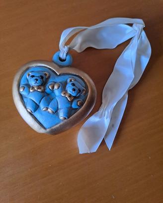 Thun addobbo albero di Natale Cuore con orsi 