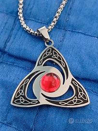 tripuetra in acciaio con catena acciaio 60cm