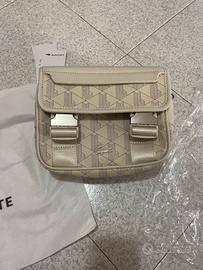 Tracolla lacoste monogram bianca