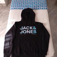 Felpa nera Jack & Jones taglia L