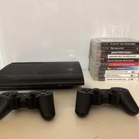 PS3 Super Slim 1TB + 2 Controller + 10 Giochi