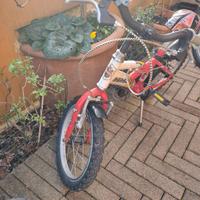 bicicletta berga raggio 14 bambino rossa