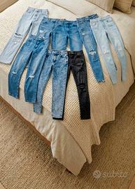 set 8 jeans donna firmati. Taglia S e XS 