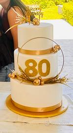 Torta finta compleanno