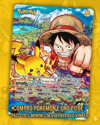 CARTE POKEMON E ONE PIECE TCG CM