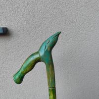 Bastone scolpito a mano