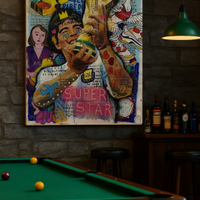 Quadro su tela Maradona-80x100 cm