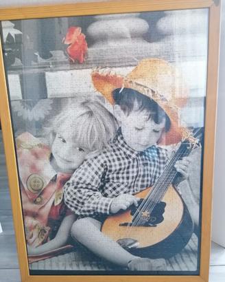PUZZLE IN CORNICE CON BIMBI