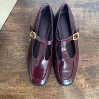 Ballerine con cinturino invernici bordeau n39.5/40