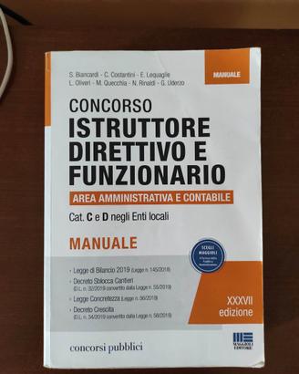 Libro per Concorso Cat. C e D Enti locali