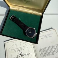 Baume mercier onyx dial full set orologio vintage