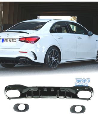 DIFFUSORE MERCEDES CLASSE A V177 18-22 LOOK AMG A3